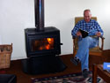 The cosy log burner keeping you nice and toasty in winter